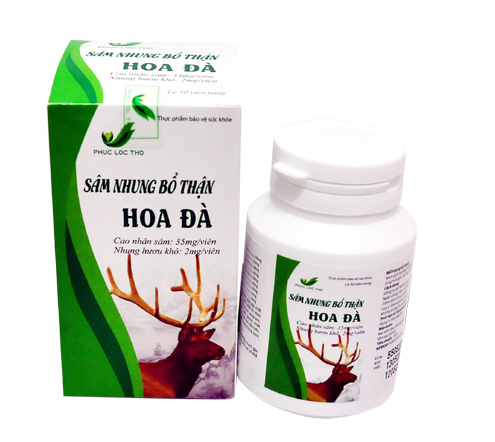 SÂM NHUNG BỔ THẬN HOA ĐÀ 
